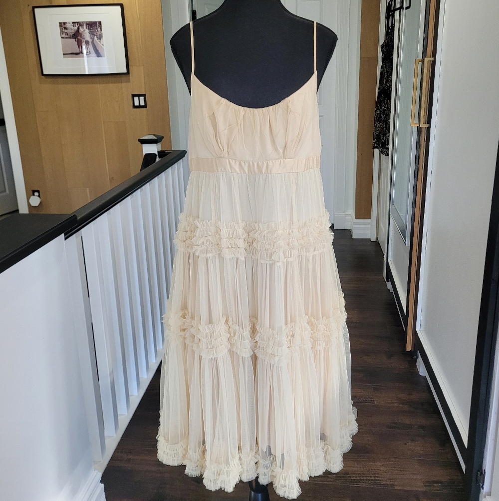 Vintage Elegant Cream Dress By Tracy Reeve